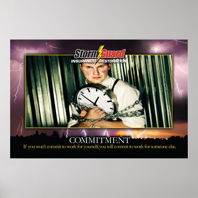 24 x 36" Storm Guard "Commitment" Poster (Front)