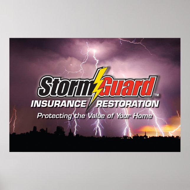 24 X 36 Storm Guard logo poster (Front)