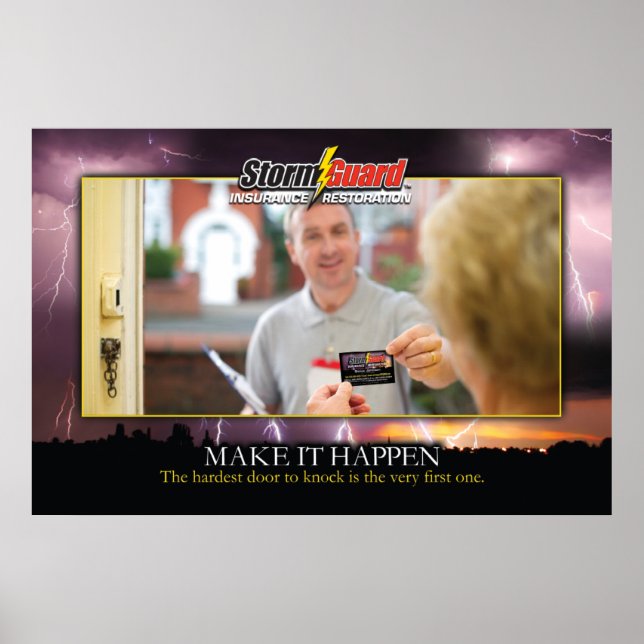 24 x 36" Storm Guard "Make it Happen" Poster (Front)