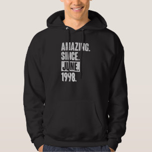 24 Year Old 24th Birthday   Amazing Since June 199 Hoodie