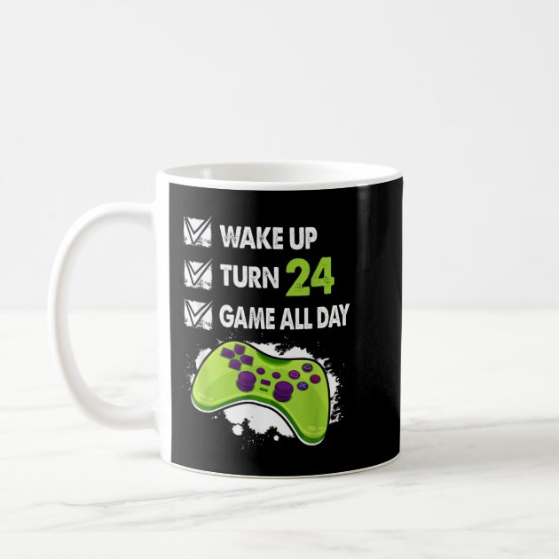 24 Year Old Gifts Men Boy Gamer Birthday Party 24t Coffee Mug Zazzle