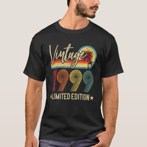 24 Year Old  Vintage 1999  24th Bday T_Shirt