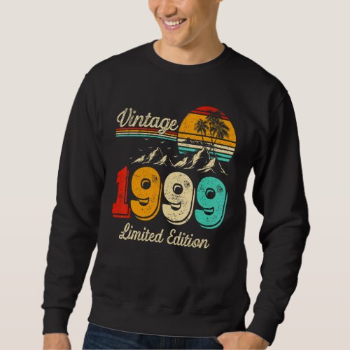 24 Year Old  Vintage 1999  24th Birthday 1 Sweatshirt