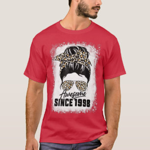 24 Years Old Awesome Since 1998 Leopard 24th Birth T-Shirt