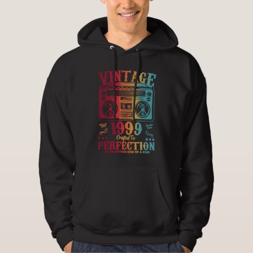 24 Years Old Birthday  Vintage 1999 Women Men Hoodie