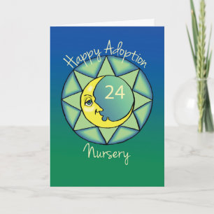 24th Adoption Gotcha Day Anniversary Moon Card