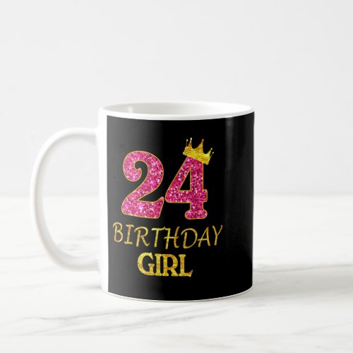 24th Birthday Girl Princess  24 Years Old 24th Gif Coffee Mug