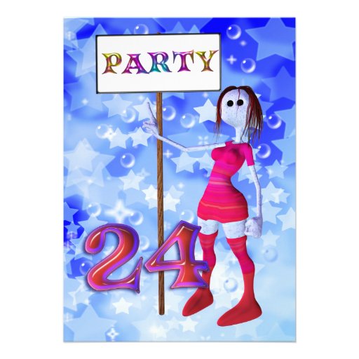 24Th Birthday Invitations 4