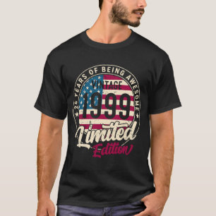 24th Birthday Vintage 1999 Bday Group 24 Years Old T-Shirt