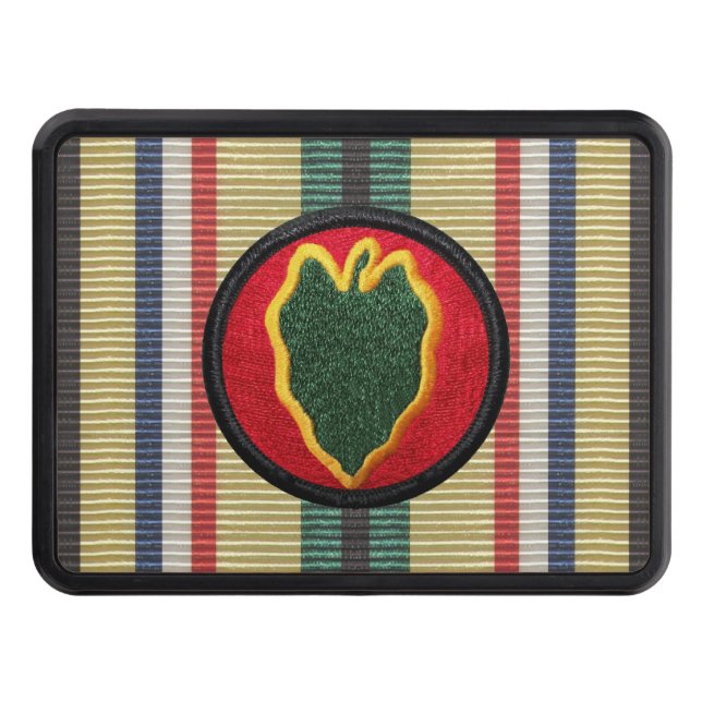 24th Infantry Div. Desert Storm Ribbon Hitch Cover (Front)