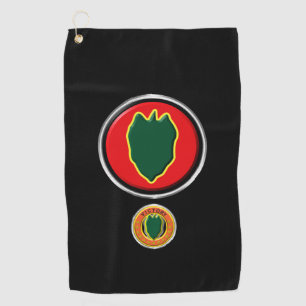 24th Infantry Division Customized Patch Insignia Golf Towel