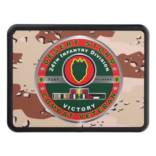 24th Infantry Division Desert Storm Veteran Hitch Cover