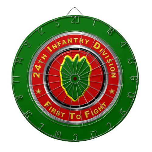 24th Infantry Division First To Fight Dart Board