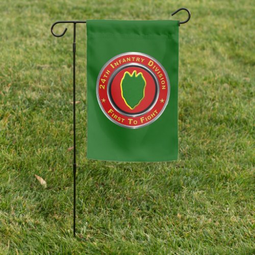 24th Infantry Division First To Fight Garden Flag