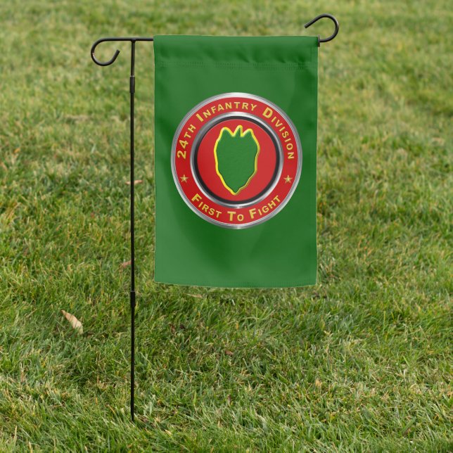 24th Infantry Division “First To Fight” Garden Flag (In SItu)