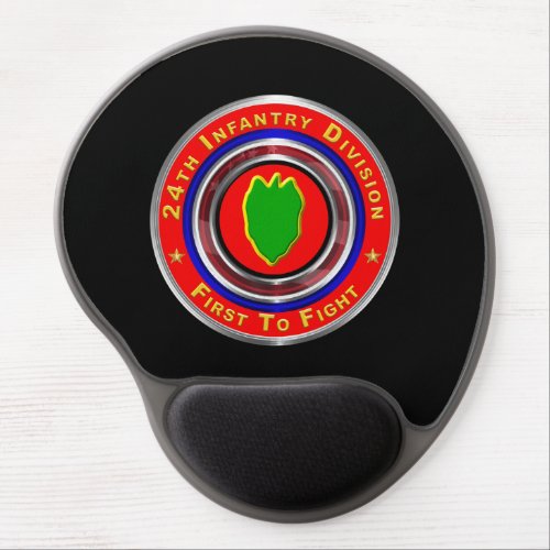 24th Infantry Division First To Fight Gel Mouse Pad