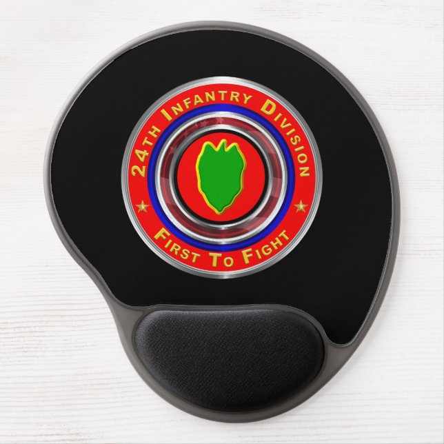 24th Infantry Division “First To Fight” Gel Mouse Pad (Front)