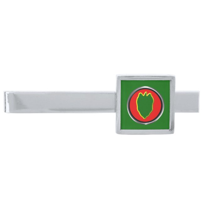 24th Infantry Division “First To Fight” Silver Finish Tie Bar (Front)