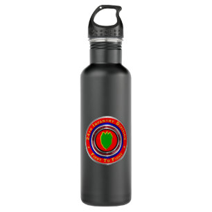 24th Infantry Division “First To Fight” Stainless Steel Water Bottle