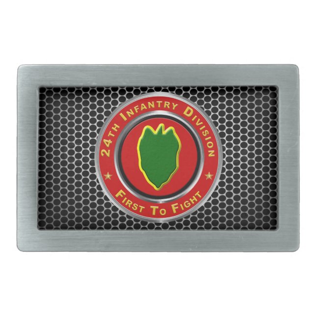 24th Infantry Division Mechanized  Belt Buckle (Front)