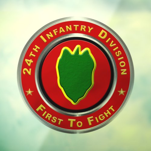 24th Infantry Division Mechanized  Window Cling