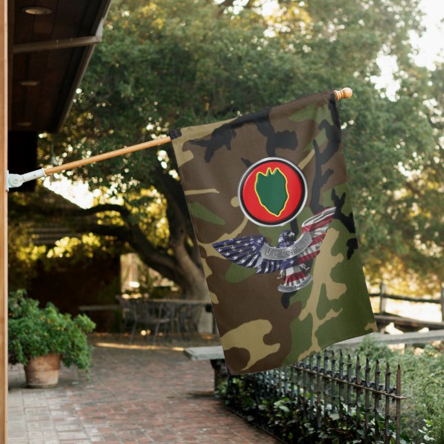 24th Infantry Division Veteran House Flag (In SItu)