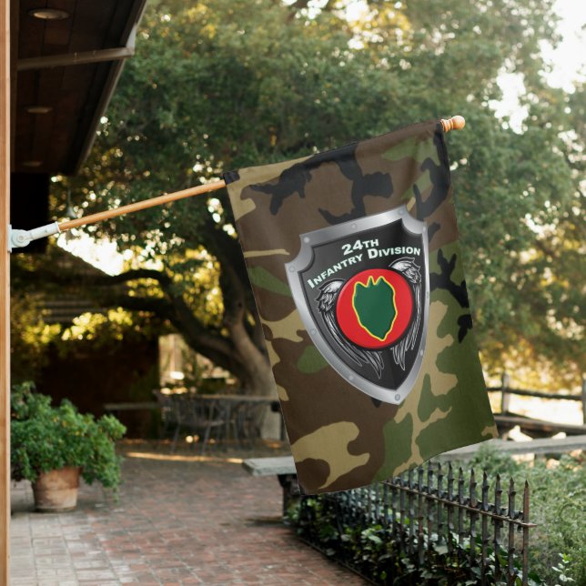 24th Infantry Division Veteran House Flag (In SItu)