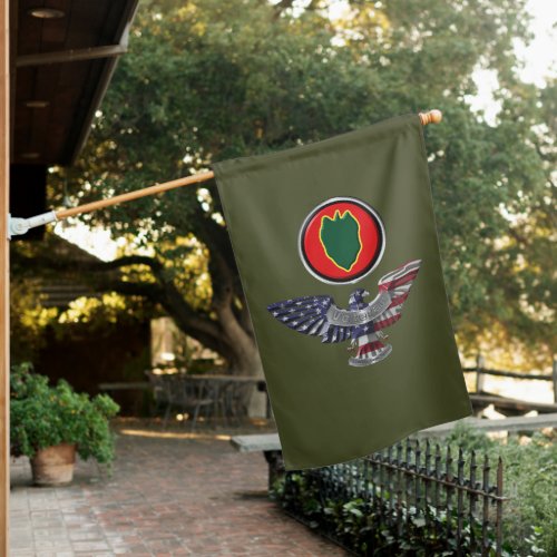 24th Infantry Division Veteran House Flag