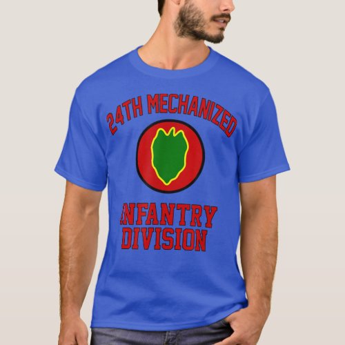 24th Mechanized Infantry Division Veteran Fathers  T_Shirt