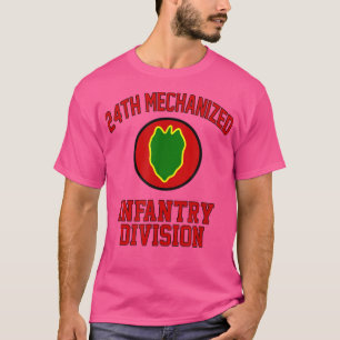 24th Mechanized Infantry Division Veteran Fathers T-Shirt