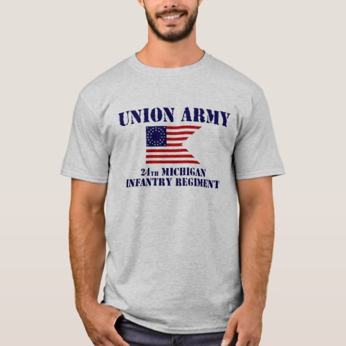 24th Michigan Infantry Regiment Civil War Shirt