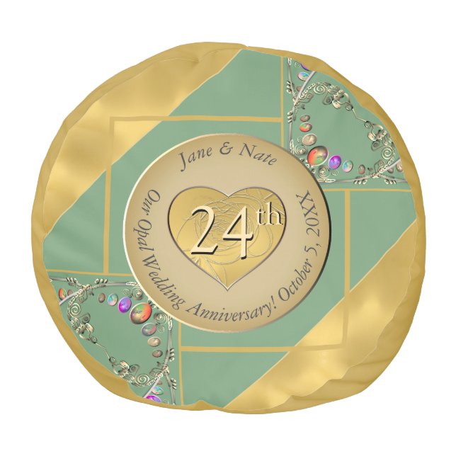 24th Opal Anniversary  Pouf (Top)