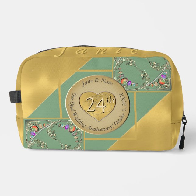 24th Opal Anniversary Print Cut Sew Bag (Front)