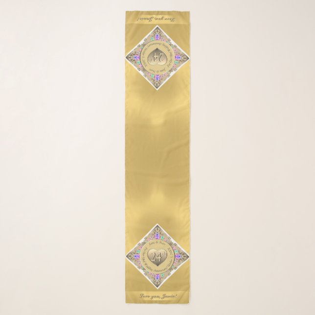 24th Opal Anniversary Scarf (Front)