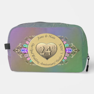 24th Opal Wedding Anniversary Dopp Kit