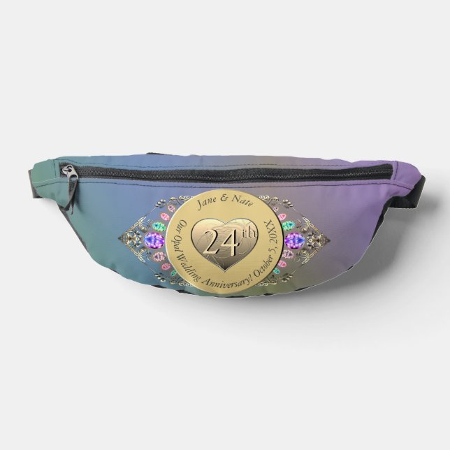 24th Opal Wedding Anniversary Fanny Pack (Lay Down)