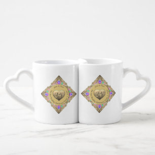 24th Opal Wedding Anniversary Lovers' mug
