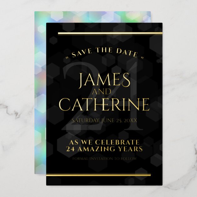 24th Opal Wedding Anniversary Save The Date Foil Invitation Zazzle   24th Opal Wedding Anniversary Save The Date Foil Invitation Rf1586055793e46a98e16aba9f0b0c489 4wbmn 630 