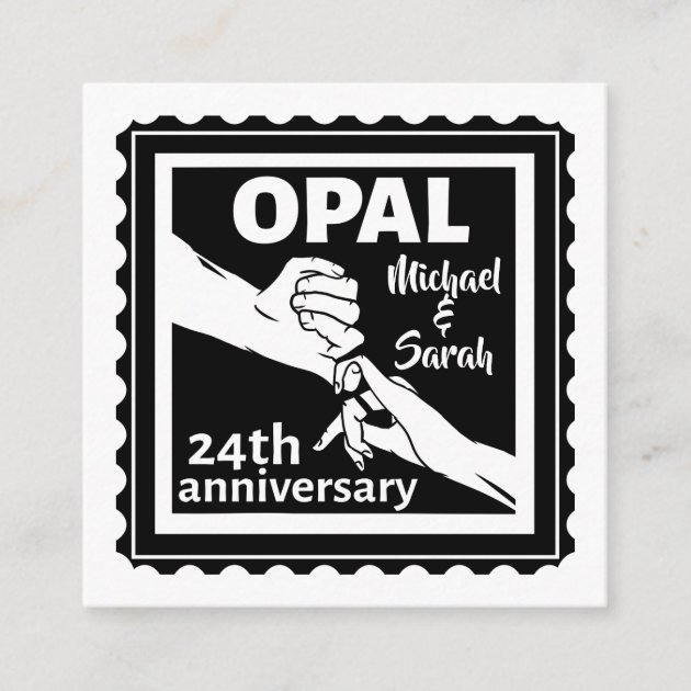 24th Wedding Anniversary Traditional Opal Enclosure Card Zazzle   24th Wedding Anniversary Traditional Opal Enclosure Card Rc2666174d0534eb8940ef0edf702b749 Tcvt1 630 