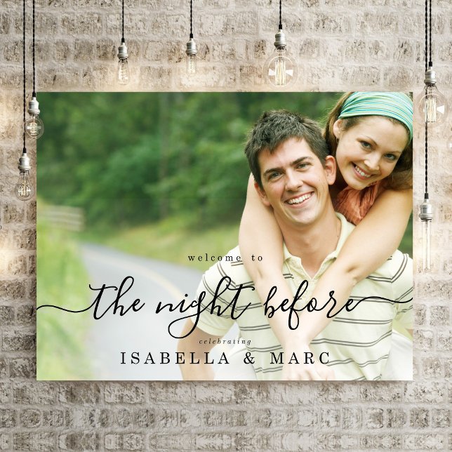 24x18 The Night Before with Photo Rehearsal Dinner Foam Board (Creator Uploaded)