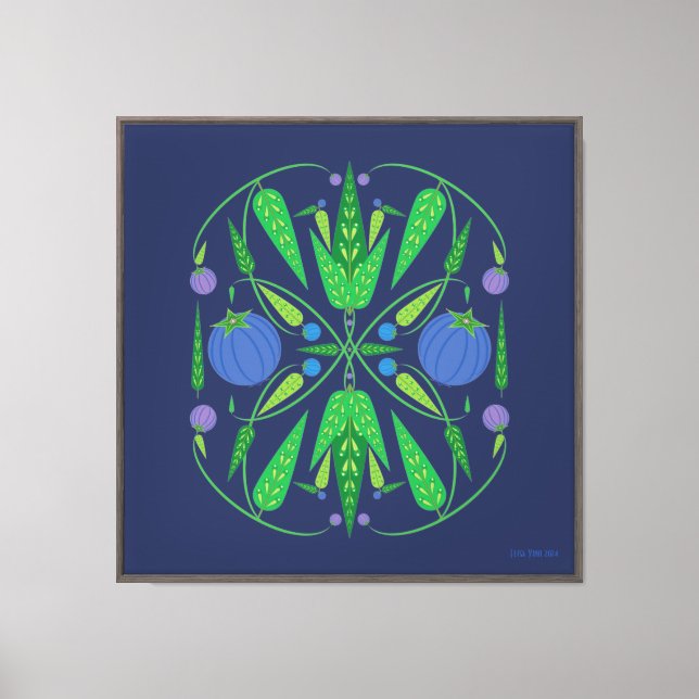 24x24 Guardian of the Blueberries Canvas Giclée (Front)