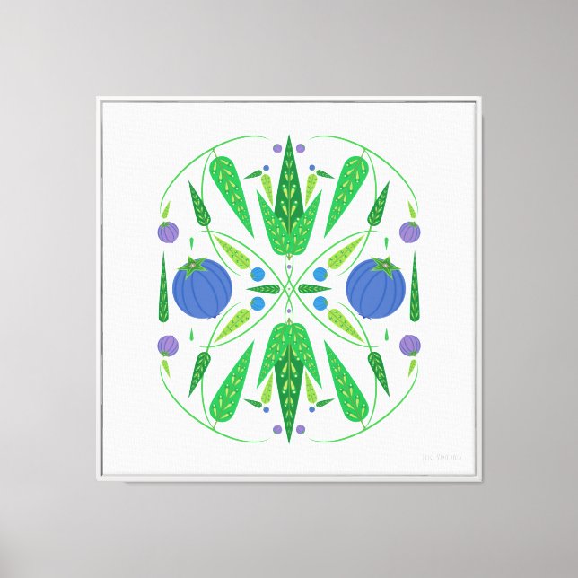 24x24 Guardian of the Blueberries Canvas Giclée (Front)