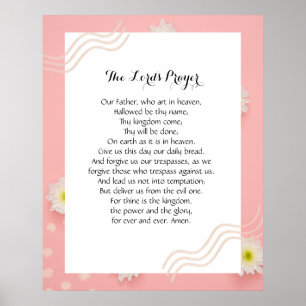 24x30 The Lord's Prayer Poster Print
