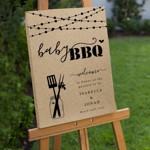 24X36 Baby BBQ Welcome Sign