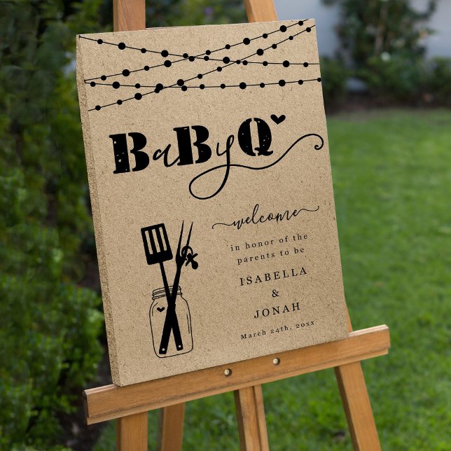 24X36 BabyQ BBQ Welcome Sign (Creator Uploaded)
