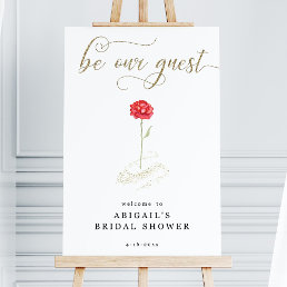24X36 Beauty and the Beast Welcome Sign