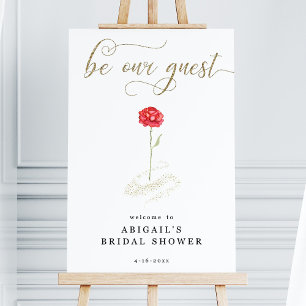 24X36 Beauty and the Beast Welcome Sign