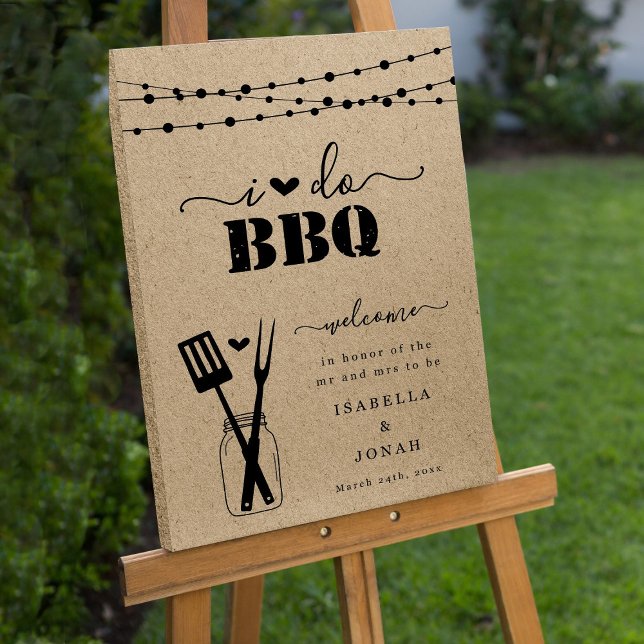 24X36 I Do BBQ Welcome Sign (Creator Uploaded)