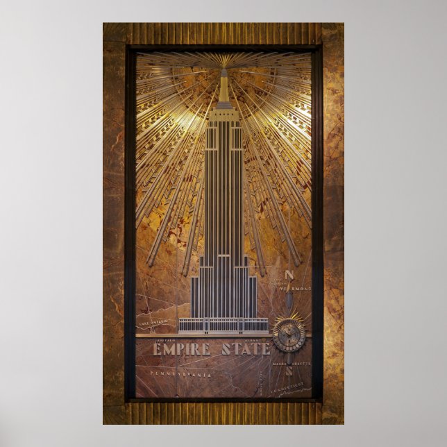 24x40 Empire Stare Building Poster Print (Front)