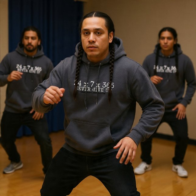 24X7X365 Never Give Up! Hoodie (Creator Uploaded)